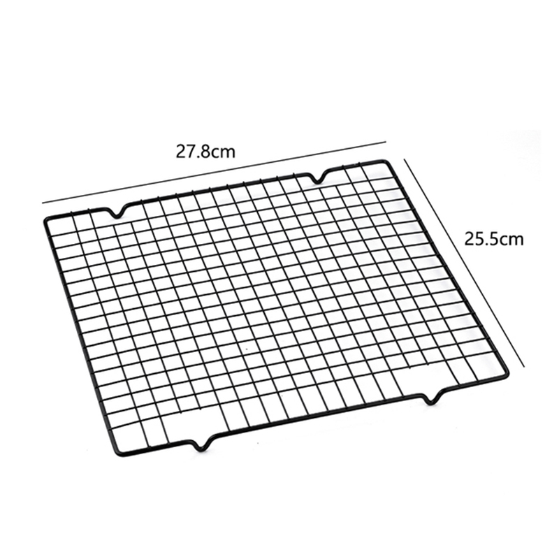 FAIS DU BBQ rejilla de acero inoxidable estante de enfriamiento de pasteles galletas tendedero soporte de enfriamiento bandeja para hornear herramientas de cocina para hornear: Gris claro