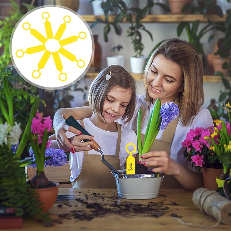100 sztuk pierścień etykiety plastikowe grube wodoodporne roślin znak klasyfikacja kolor karty wiszące znak