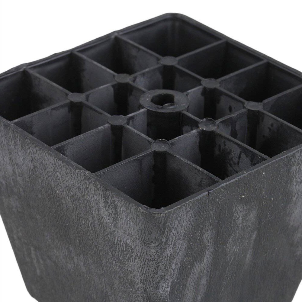 4 st svarta plastmöbelben bordssoffa skåp sängfötter