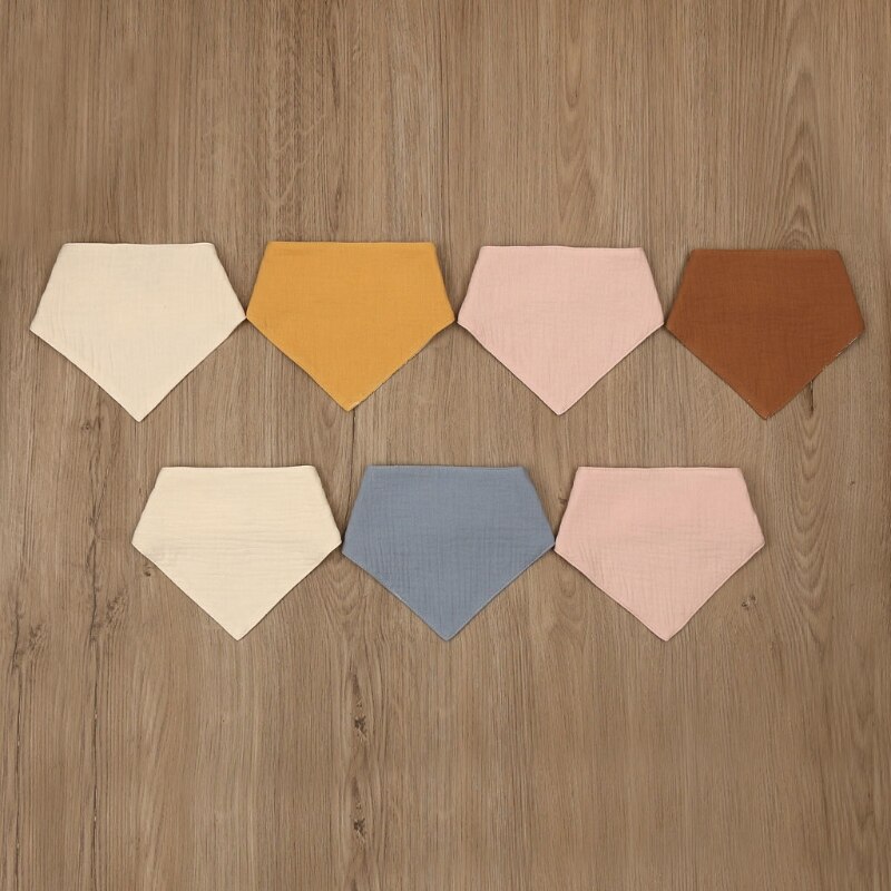 Bavaglini per neonati Bandana in cotone 1 Pc grembiule per neonati panni per Burp asciugamano morbido Saliva 97BE