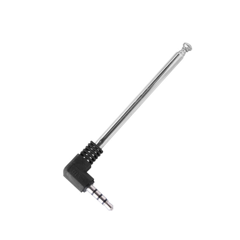 FM mobile phone radio antenna 3.5MM headphone jack portable telescopic for car mobile phone radio FM antenna: Default Title
