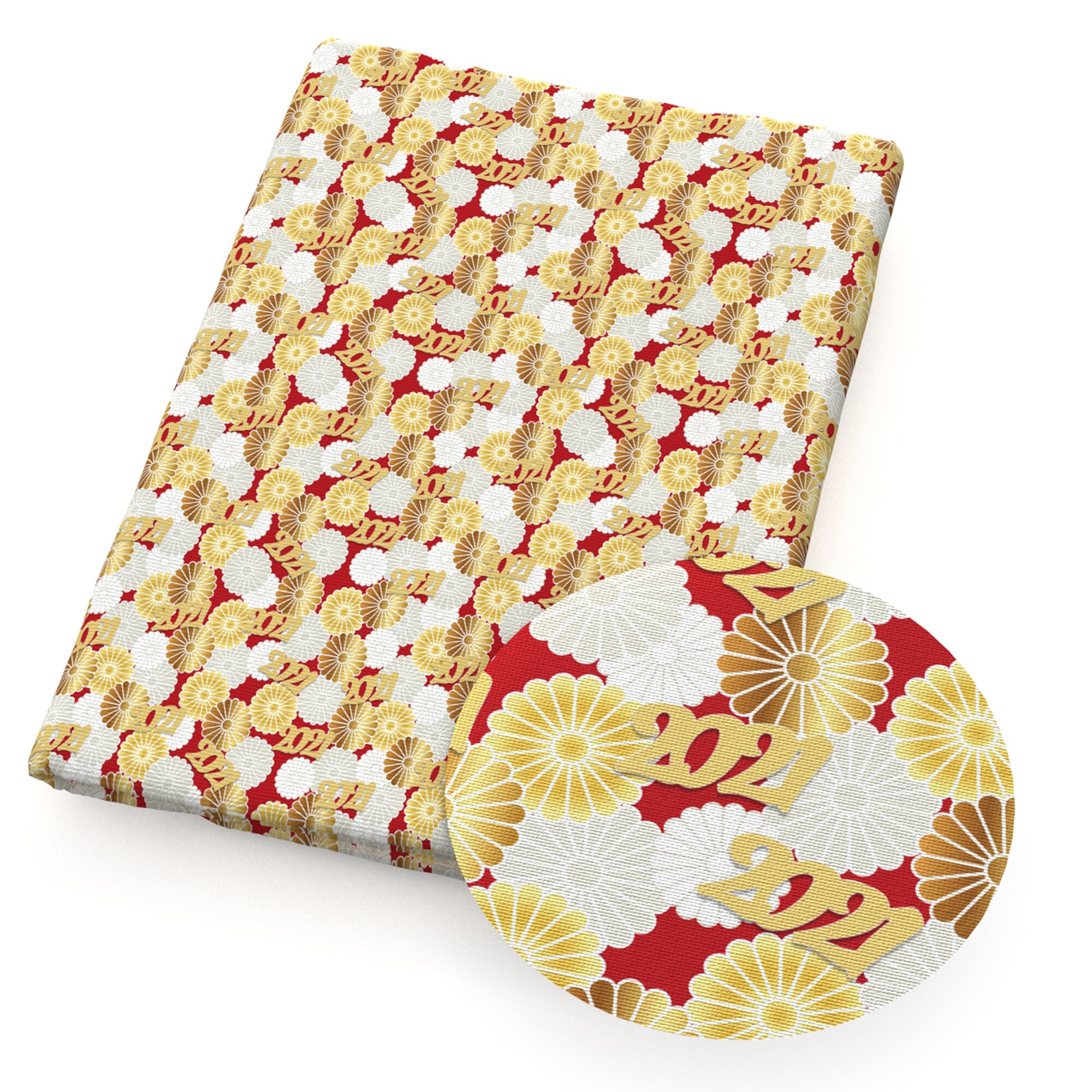 50*145Cm Gelukkig Nieuwjaar Polyester Katoen Voor Naaien Kledingstuk Kleding Quilten Patchwork Stof Tilda Pop, 1Yc13694: 1117255001