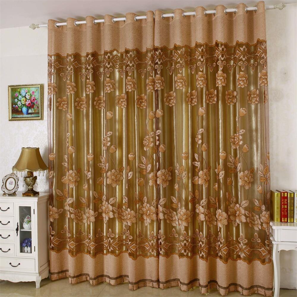 Rideau de porte fenêtre en Tulle de couleur Pure 4 #, panneau de drapage écharpe Pure, rideaux de chambre à coucher moderne, écrans de fenêtre de salon: B