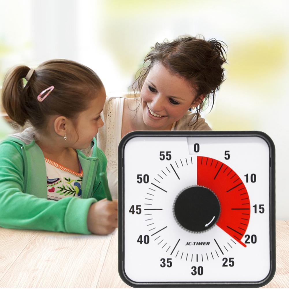 Visual Timer 60 Minute Timing Set Back Leg Stands Countdown Clock Kitchen Baking Timer For Classroom or Conference 40P