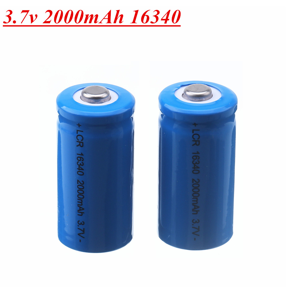 16340 Akumulator litowo-jonowy 3,7 V 2000 mAh robić CR123A CR17345 K123A VL123A DL123A 5018LC