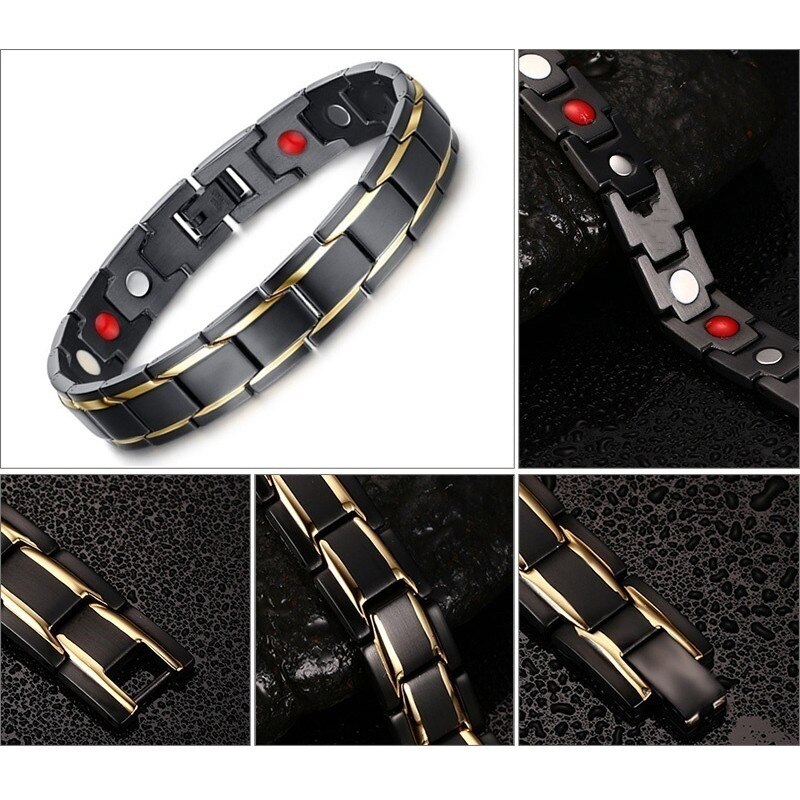 Bransoletki zdrowotne i bransolety bransoleta ze stali nierdzewnej 316L amulet ze stali nierdzewnej para biżuteria z wiszącą ozdobą codzienna bransoletka