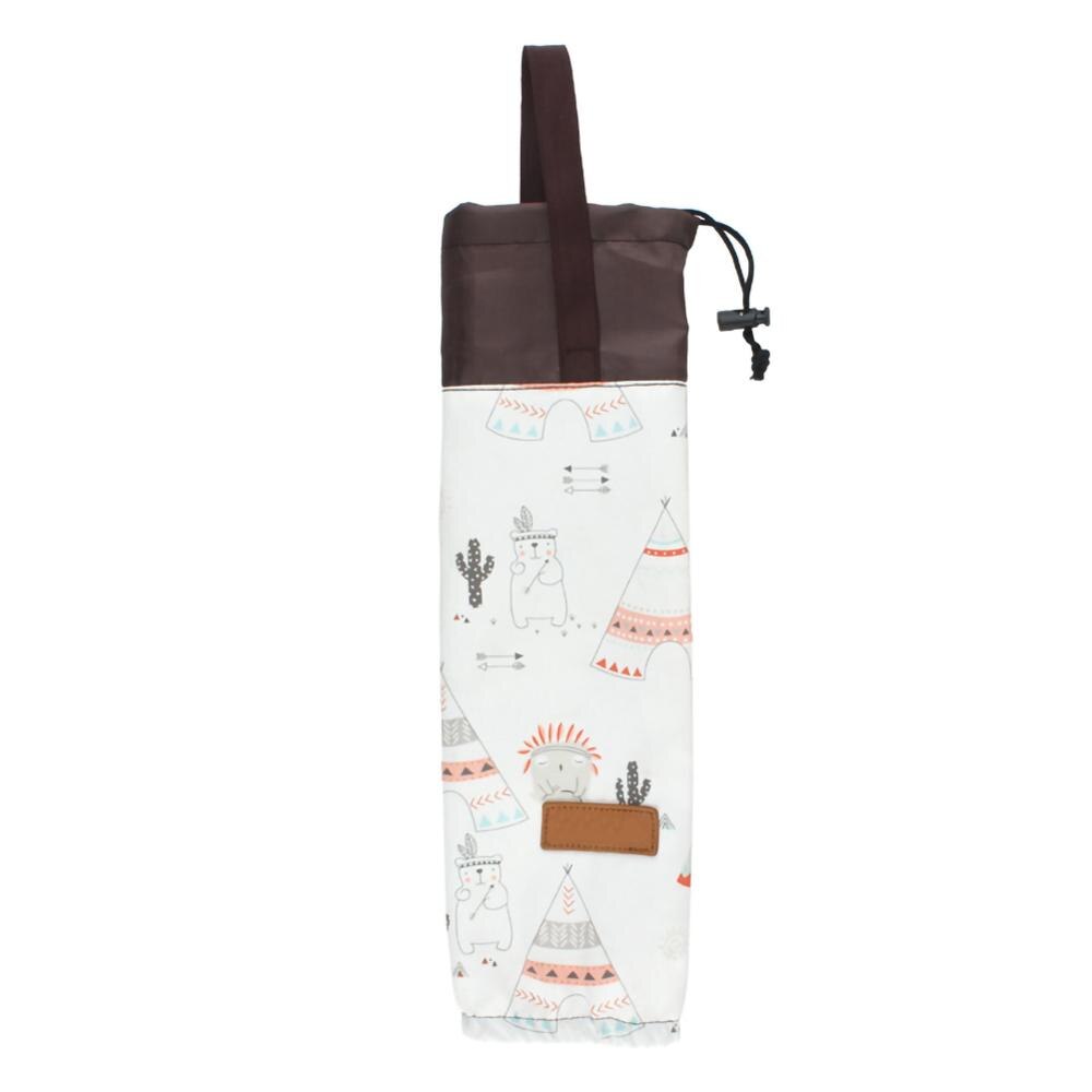 Nueva Bolsa colgante portátil impermeable Camping taza organizador al aire libre desechable taza de papel bolsa de almacenamiento al por mayor: Blanco