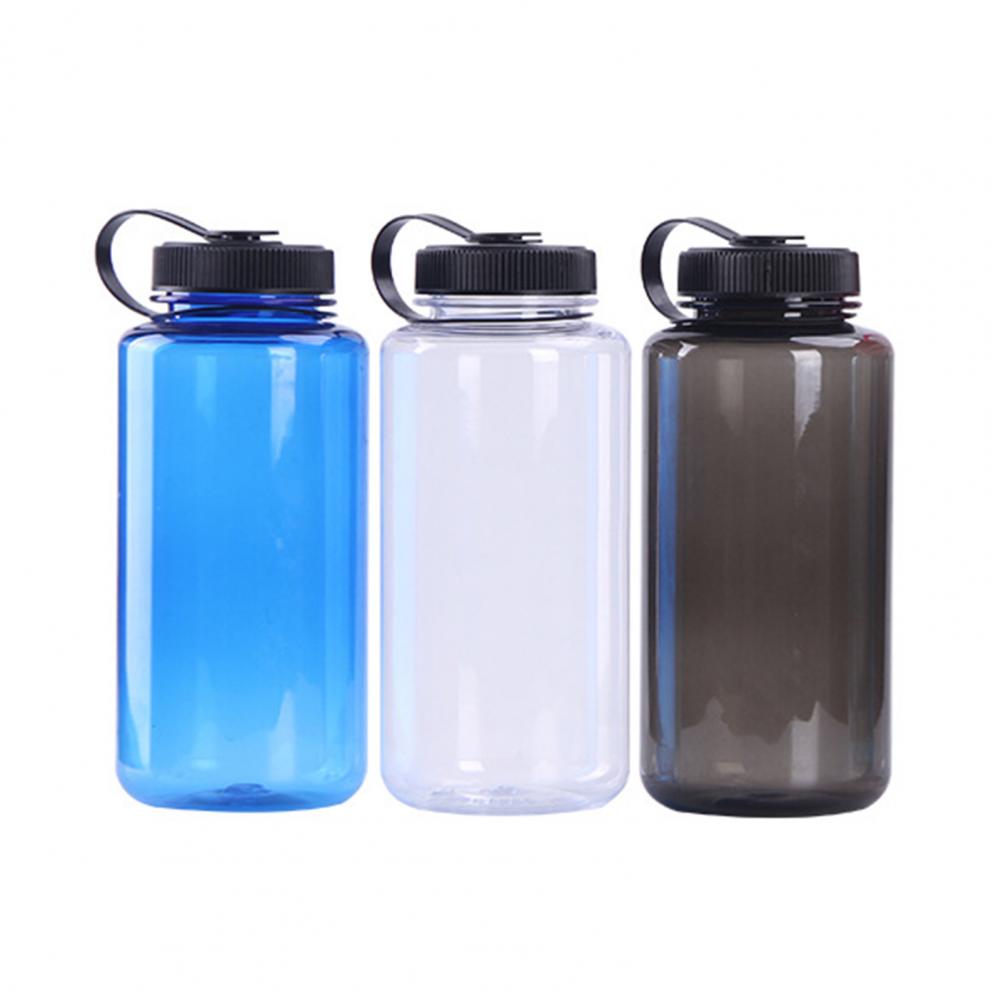 1000Ml Draagbare Sport Brede Mond Grote Capaciteit Fles Water Drinken Beker Draagbare Mok Wear -Slip Sport Flessen