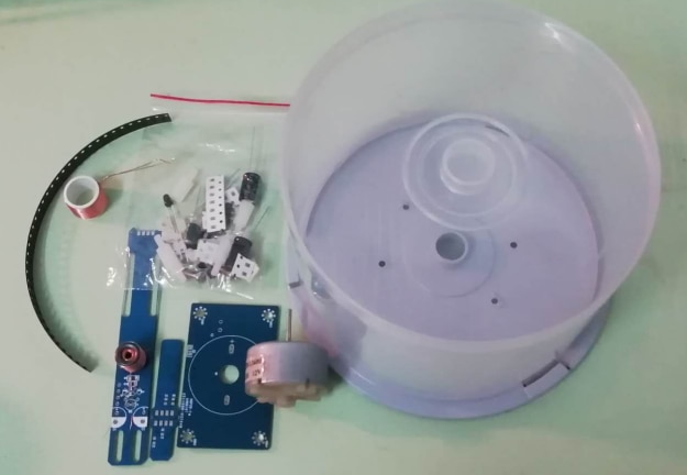 51 Single-chip Rotating LED Display POV DIY Kit Advertising