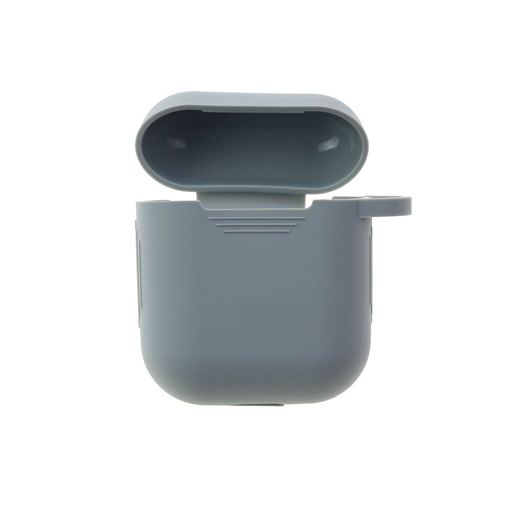 Voor Airpods 1/2 Zachte Siliconen Oortelefoon Cover Air Pods Case Earpods Accessoires Headset Beschermhoes Apple Air Pods Case: Gray