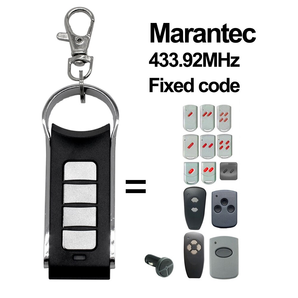 433 mhz garageport fjernbetjening til marantec digital 302 304 313 comfort 220 250 252 433.92 mhz gate opener command