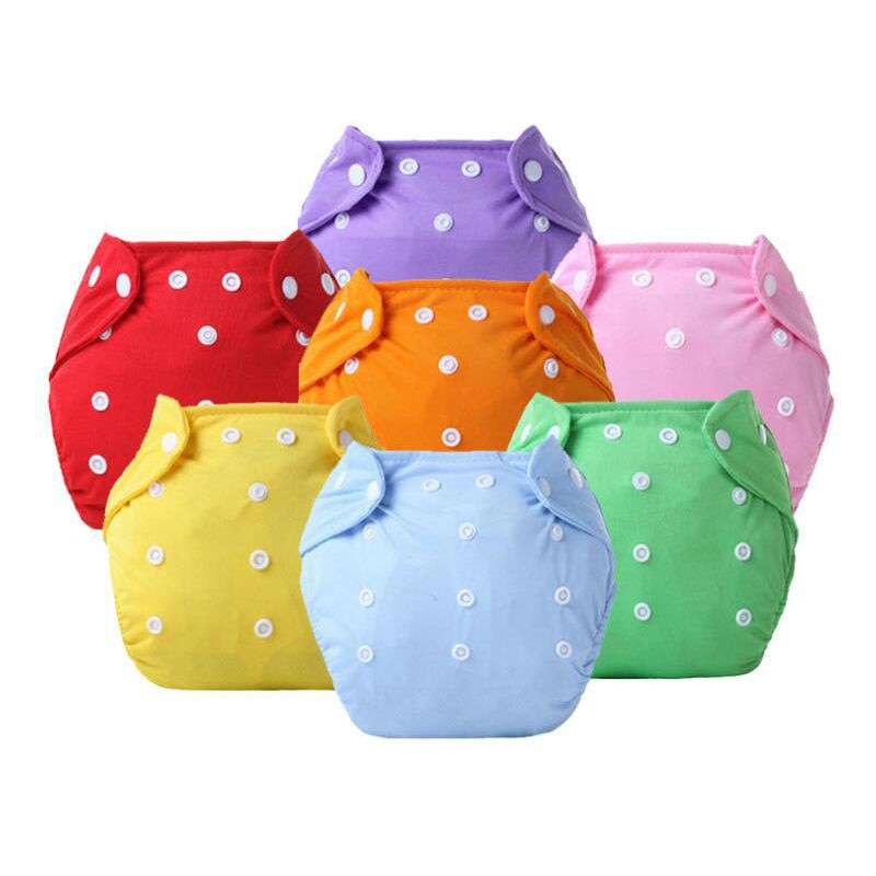 Newborn Washable Reusable Cloth Diapers Modern Adjustable Organic Cotton Soft Diapers All In One For Infants Fabric Diapers