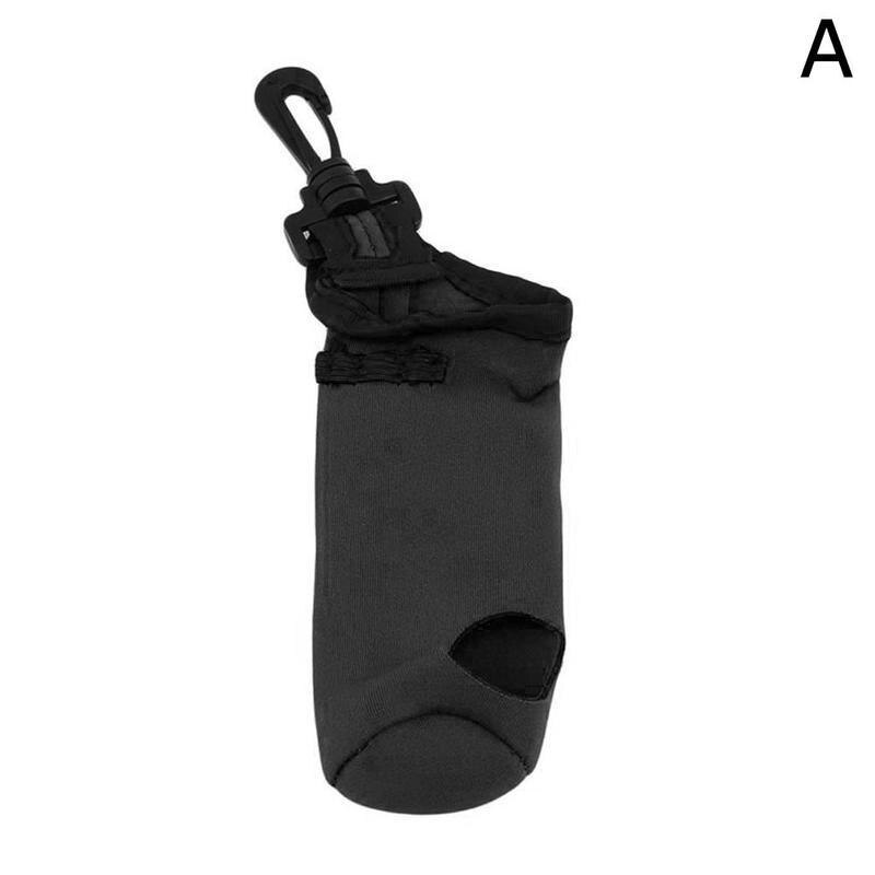 1pc golfbag bærbar liten holder som bærer lagring utendørs sak svivel belte midjeunderholdning med klips  f6 c 9: Svart