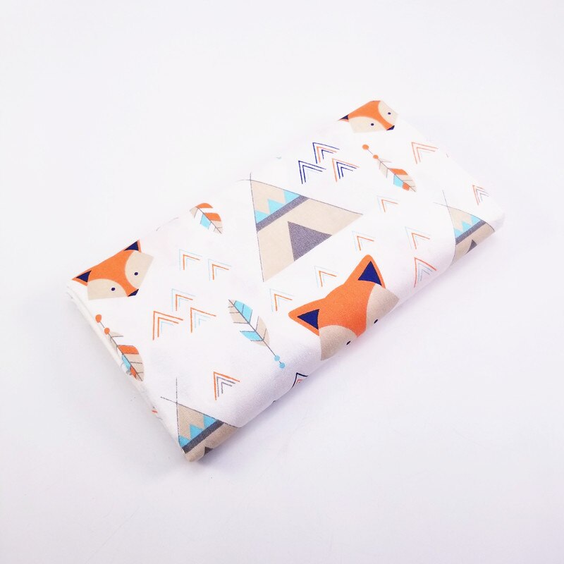 100% Cotton Twill Fabric Printed Fox Cotton Patchwork Cloth For Textile Material Bed Sheet Soft Cloth Quilting Patchwork Tecido