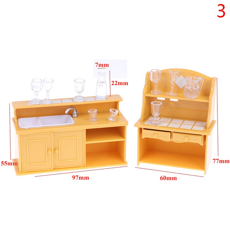 1:12 Miniature Furniture Toys Dolls Kids Baby Room Play Toy Forest Animal Family DIY Miniatura Dollhouse Furniture For kids: A3