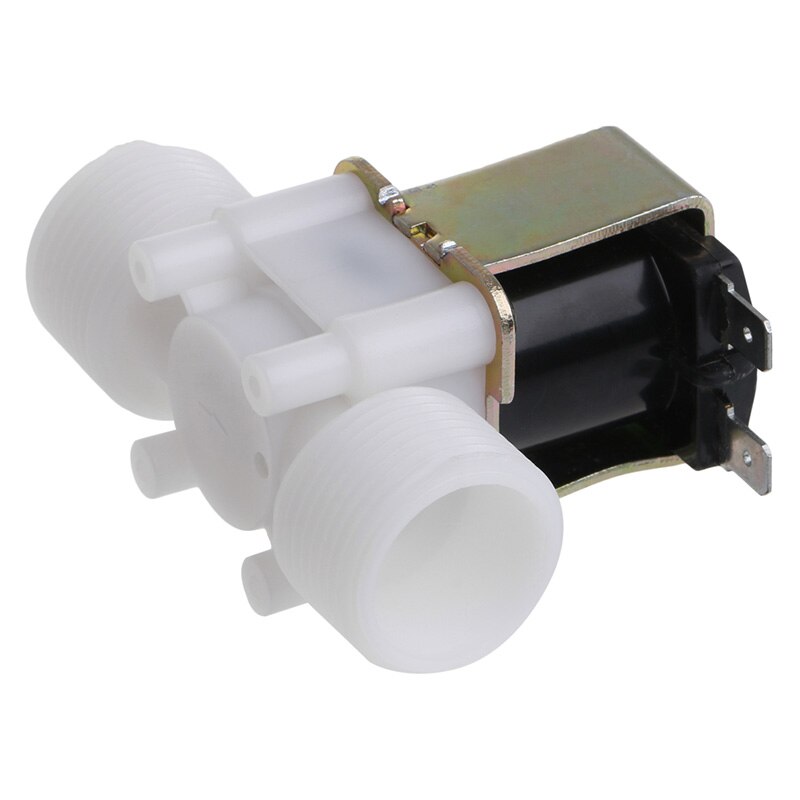 AC 220V PP N/C válvula de solenoide eléctrica dispositivo de Control de agua 3/4"