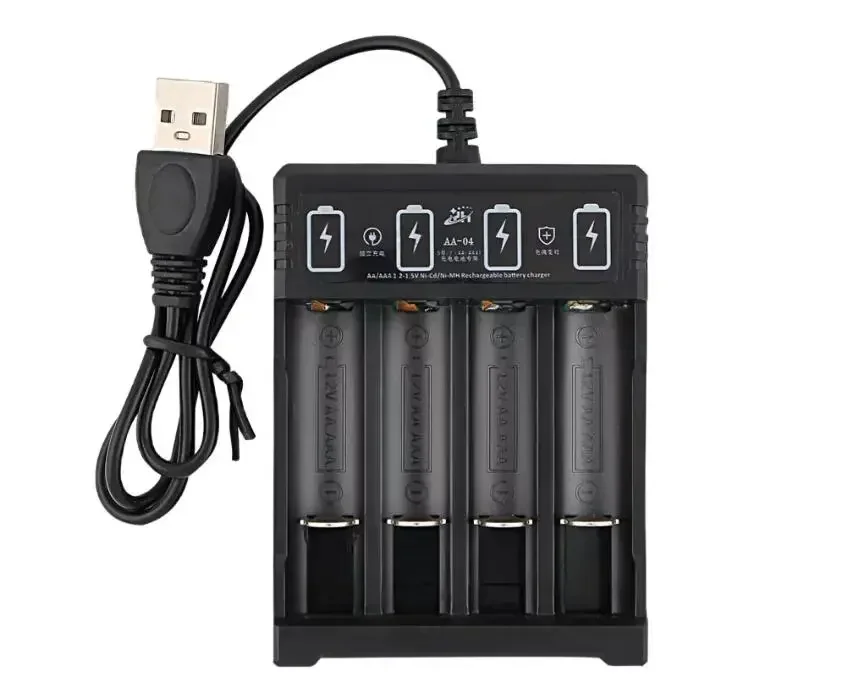 Original uppladdningsbart batteri 1.2v aa4800 mah+aaa 3800 mah+laddare för dator klockradio videospel digitalkamera aa aa-batteri: Rosa