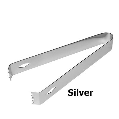 Istång för ishink, sockerbittång för ishink i rostfritt stål, idealisk för att servera kalla drycker, cocktail: Silver-