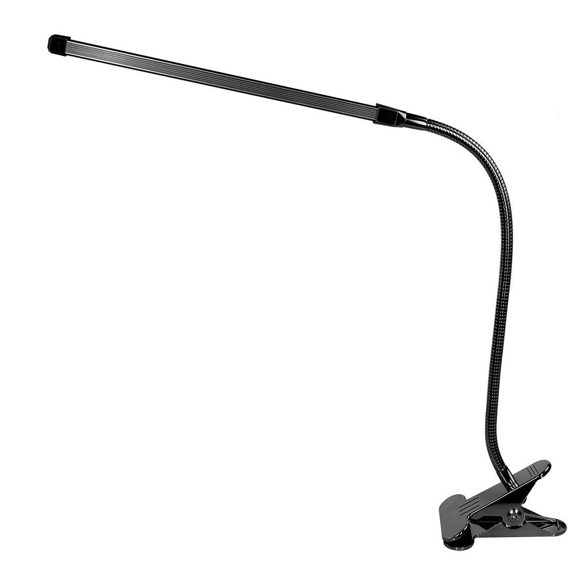 8W clip LED sur lampe, lampe de bureau avec 3 Modes 2M câble gradateur 10 niveaux pince Table lumières directe