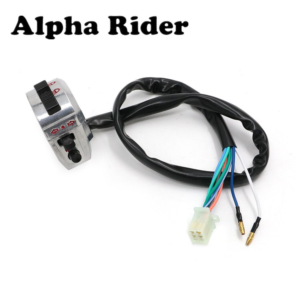 Interruptor Universal de manillar de motocicleta, Control izquierdo y derecho de 22mm y 7/8 pulgadas para scooters Polaris Banshee Dirt cuádruple para bicicleta ATVs