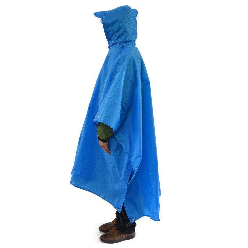 3-in-1 Rain Coat Canopy Waterproof Cape Tent Shelter and Ground Cloth Combo Multi Purpose for Outdoor Scooter Camping YS-BUY