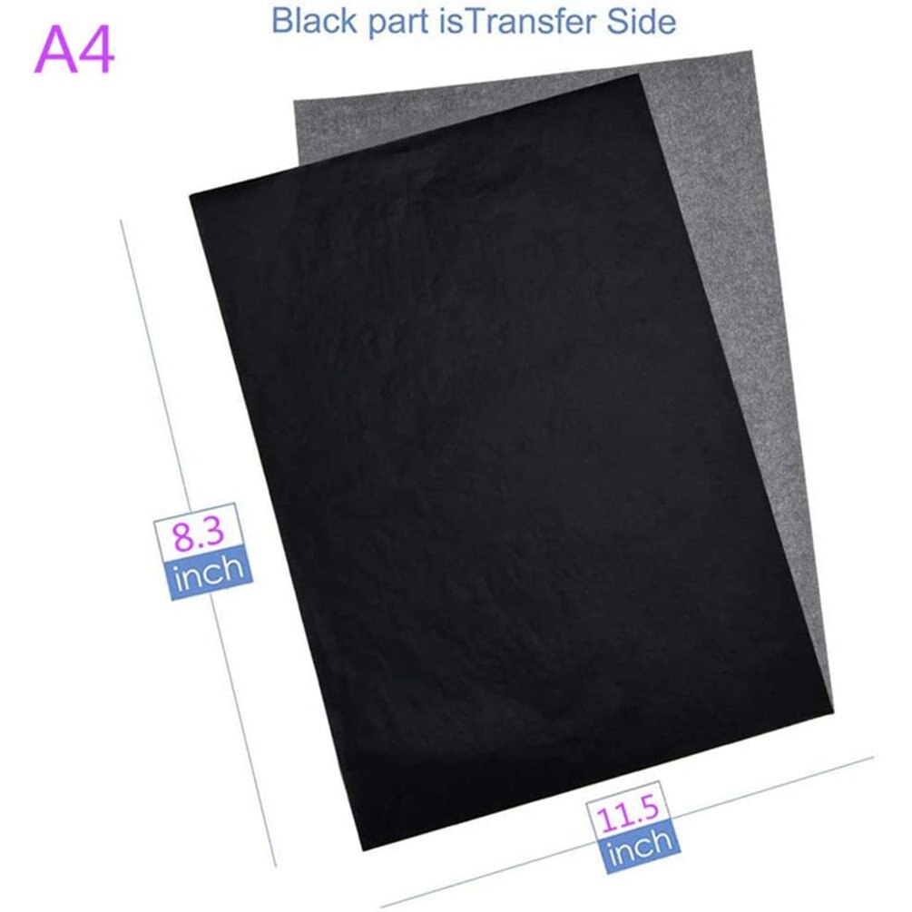 100 PCS of A4 Carbon Paper Carbon Paper Transfer Paper Erasable Tracing Paper Art Paper Office Painting Accessories