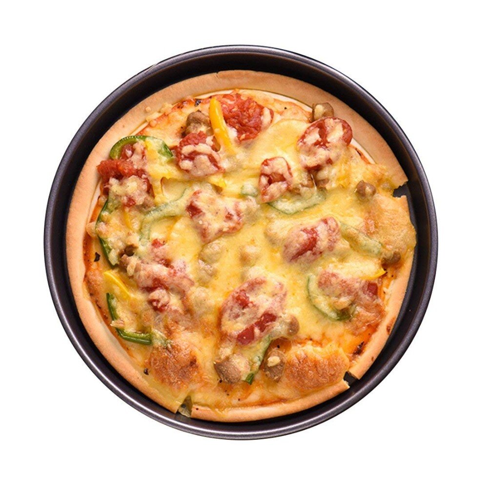 Pizza Stone Pizza Baking Mold Round Deep Dish Pizza Pan Tray Plate Non-stick Mold Baking Tool Baking Mould Pan Pattern