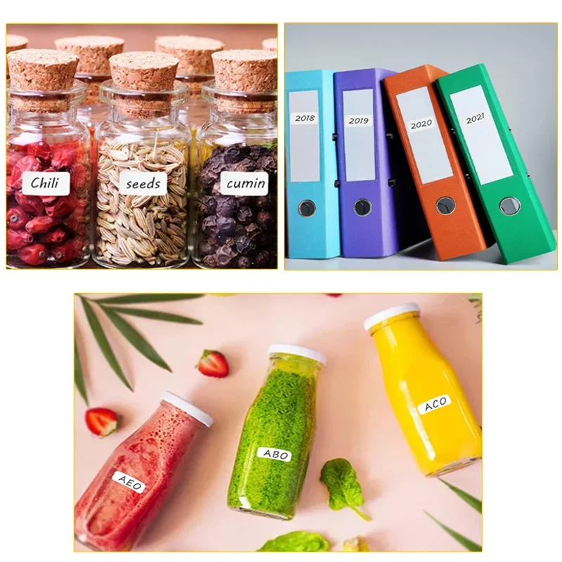 3000pcs Labels Barcode sticker Supermarket Blank Stickers White Label Stationery Sticker Kitchen Spice Label Stickers