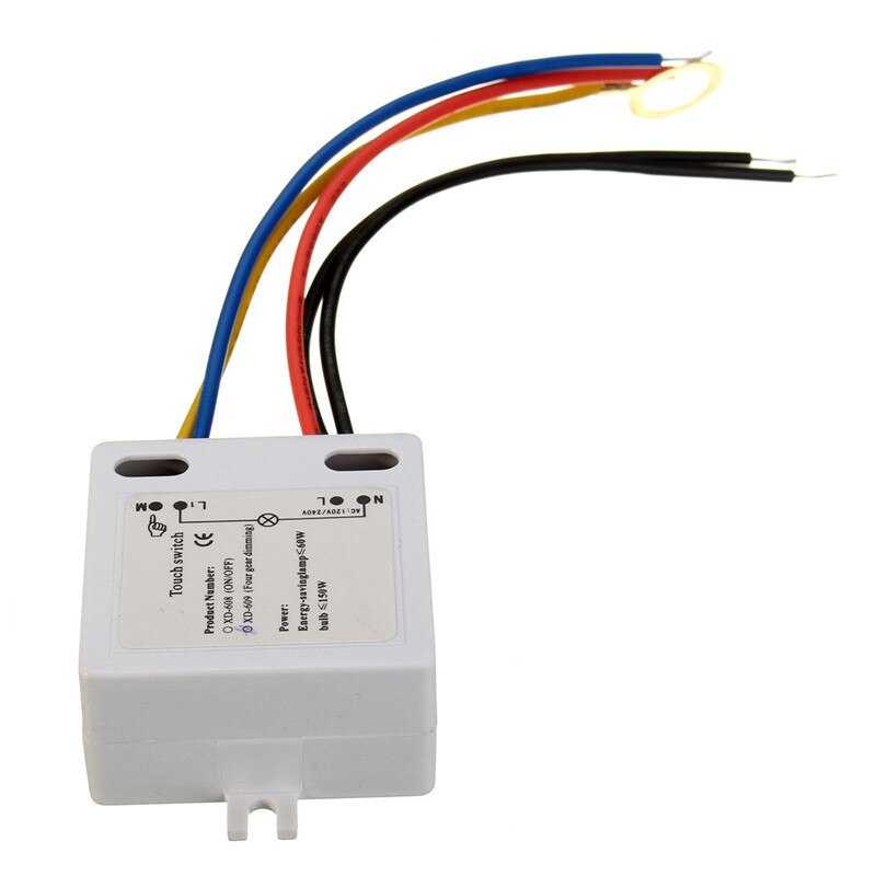 Touch lysdæmpning til bordlampe bordlampe xd -609 on/ off touch switch sensor til 220v lampe