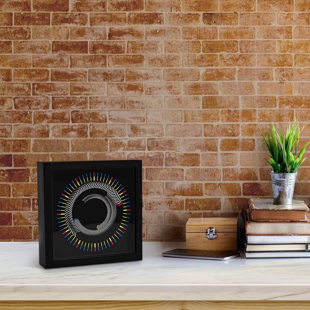 Wooden Time Frame Table Clock Hexagon Rotating Plate Wall Clock Modern Desktop Art Decor Graphic Time Clock Watch