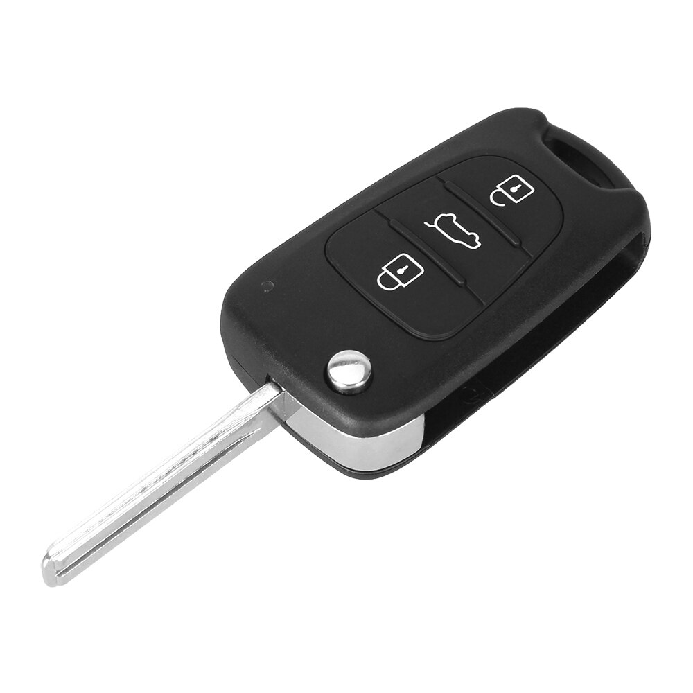 Keyyou key shell 3 knappar för hyundai avante elantra  i30 i40 i20 ix35 flip fällbar fjärrnyckelväska oklippt blankt lock