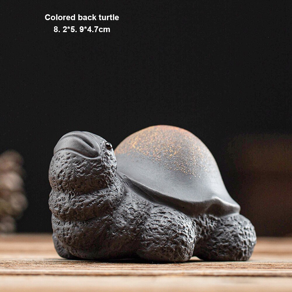 Purple sand golden toad tea pet can raise lucky te... Grandado