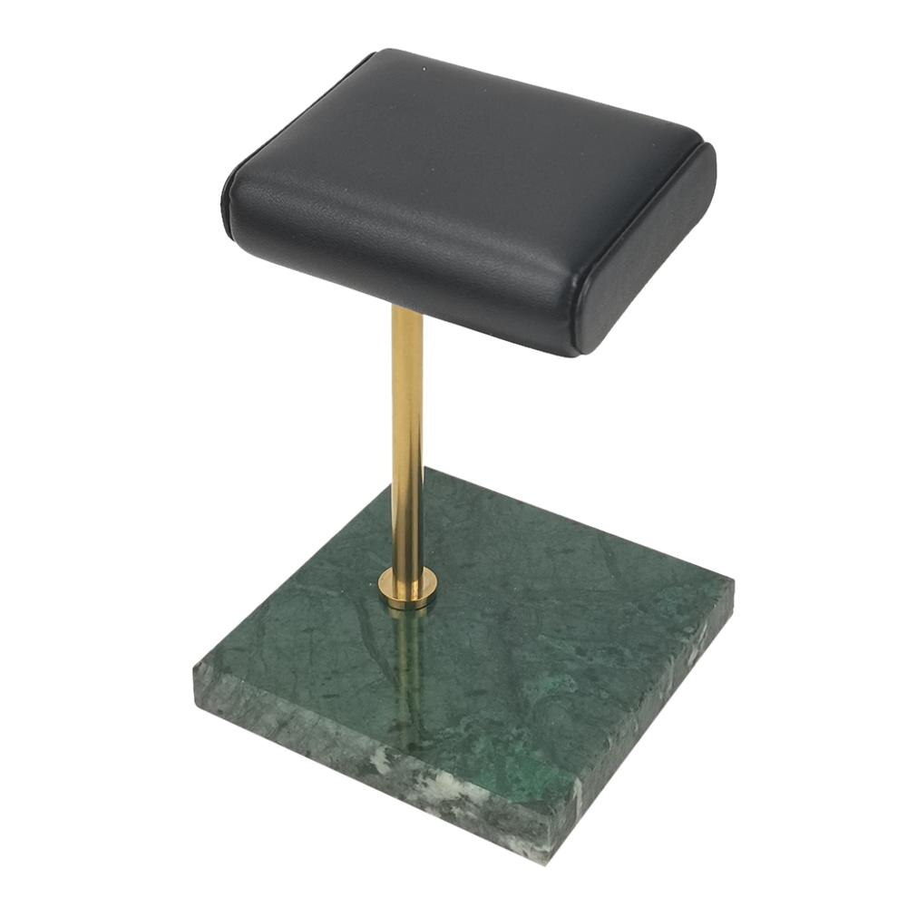 Marmer En Pu Lederen Horloge Houder Stand Opbergdozen Case Horloge Vitrine Sieraden Organisator: StyleA-5