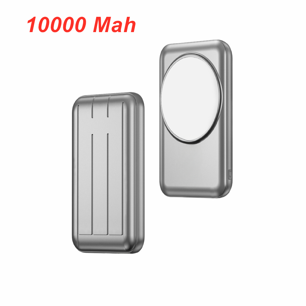 Magnetische powerbank met 10000 15w batterij, snelle draadloze oplader voor iphone 14, 13 , 14 pro, 12 pro max en 13 mini.: Lavendel
