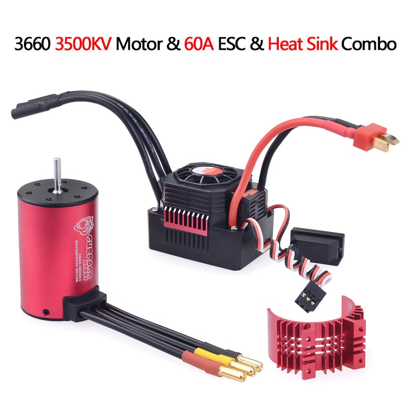 ÜBERTREFFEN HOBBY Wltoys 144001 124019 104001 RC Auto 3650 3660 F540 3600KV 5200KV 3930KV 4370KV Bürstenloser Motor 45A 60A Regler: YELLOW