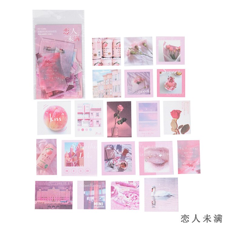 40pcs/set INS Travel Sticker Journal Decorative Sticker Label Diary Stationary Deco Photograph Album Sticker Flake Scrapbooking: 4