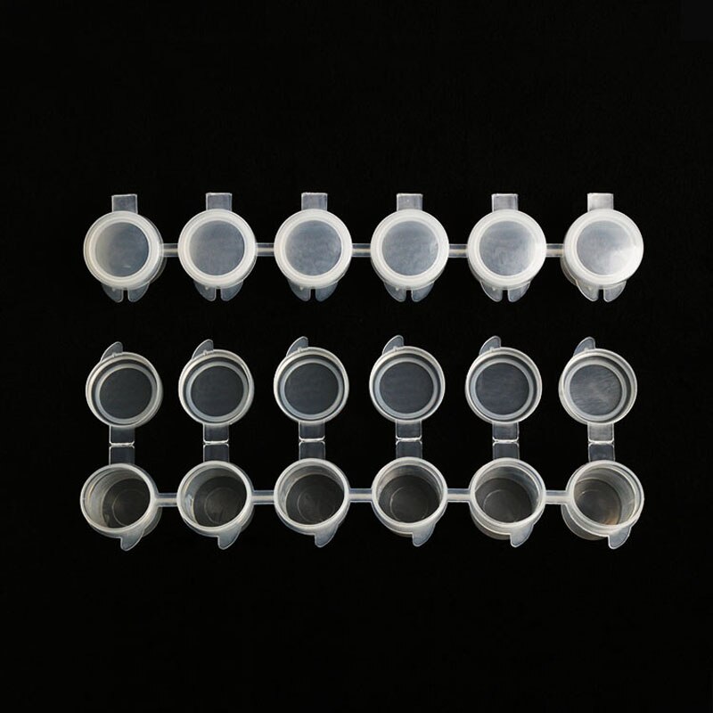 Pot de peinture vide en plastique, Pot de peinture vide de 5ml pour enfants et adultes, dessin de peinture, jouets d&#39;apprentissage pour enfants, boîte de rangement pour cours d&#39;art, couleur à l&#39;eau 5*6 pièces