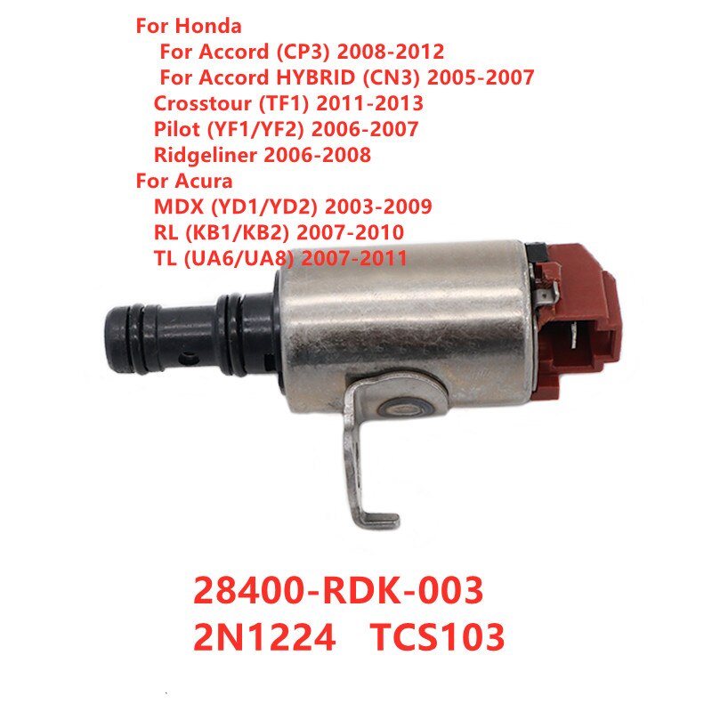 Voor Accord Pilot Ridgeline Mdx Tl Rl Transmissie Shift Solenoid 28400-RDK-003 28500-RDK-003 Originele Gebruikt: Red 28400-RDK-003