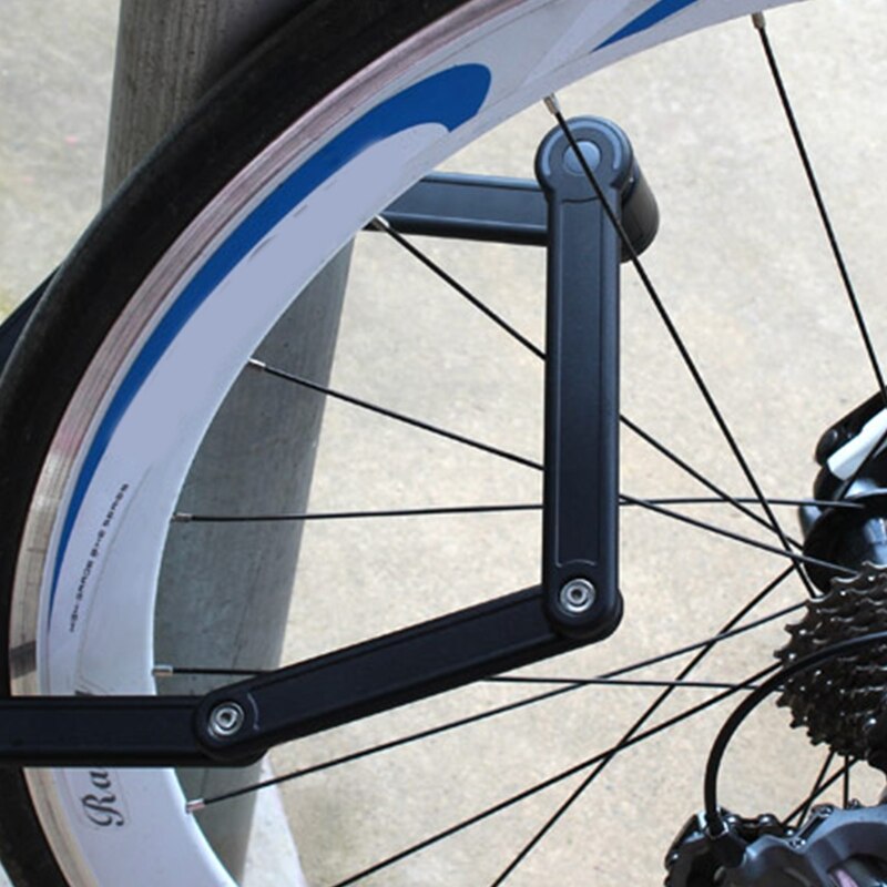 Heavy Duty Folding Bicycle Lock Cycling Bracket Compact Safety Foldylock MTB Road Bike Security Anti-theft Steel Lock