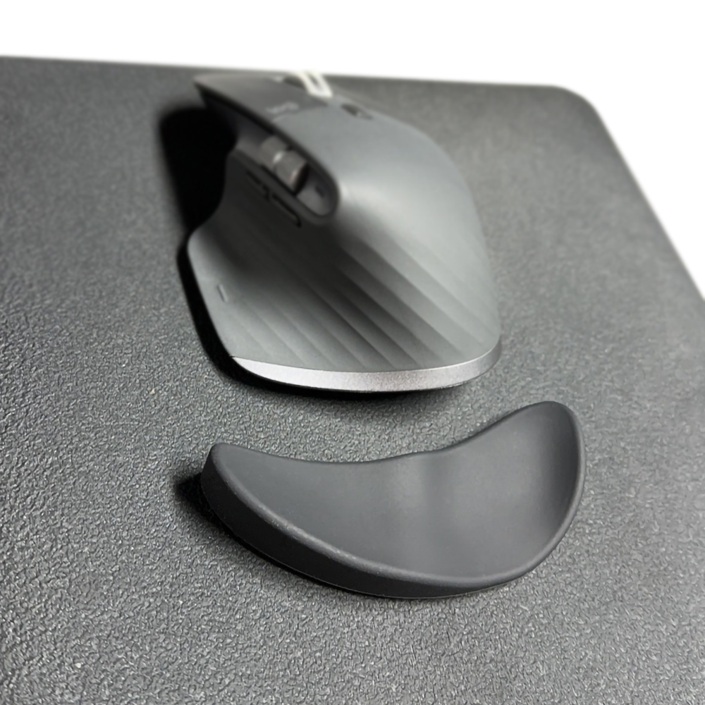 Silikonowa podkładka pod nadgarstek myszy dla leworęcznych dla Logitech MX Master 3S Mata podtrzymująca nadgarstek Podkładka pod nadgarstek