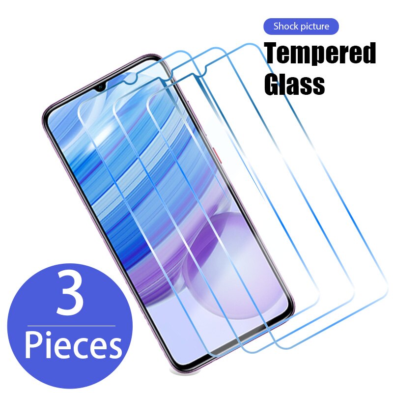 Vidrio templado para funda de teléfono Redmi Note 7, película protectora de pantalla de vidrio para Redmi Note 9, 8 Pro, 9T, 8T, 9S, 9C, NFC, 9A, 8A, 7A, 3 uds.