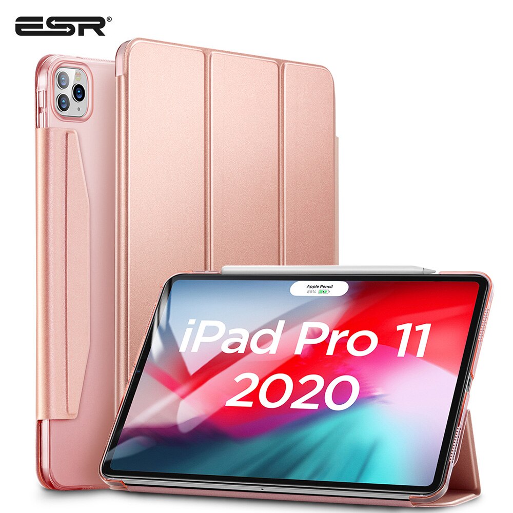 ESR Case for iPad Pro 11'' 12.9' Inch Shock-Resistant Back Cover Magnetic Closure with Pencil Holder for 2nd/4th Generation