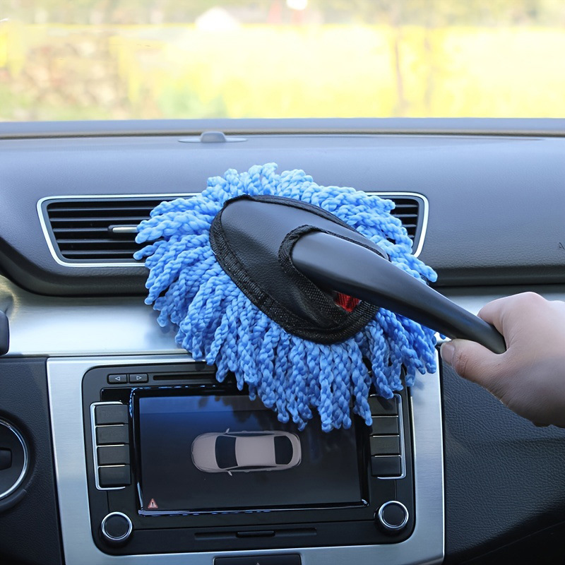 Auto Stofverwijdering Kleine Stofdoek Veeg Auto Zachte Borstel Reinigingsborstel Mini Borstel Stofverwijderingsborstel Nanovezel Auto-interieur