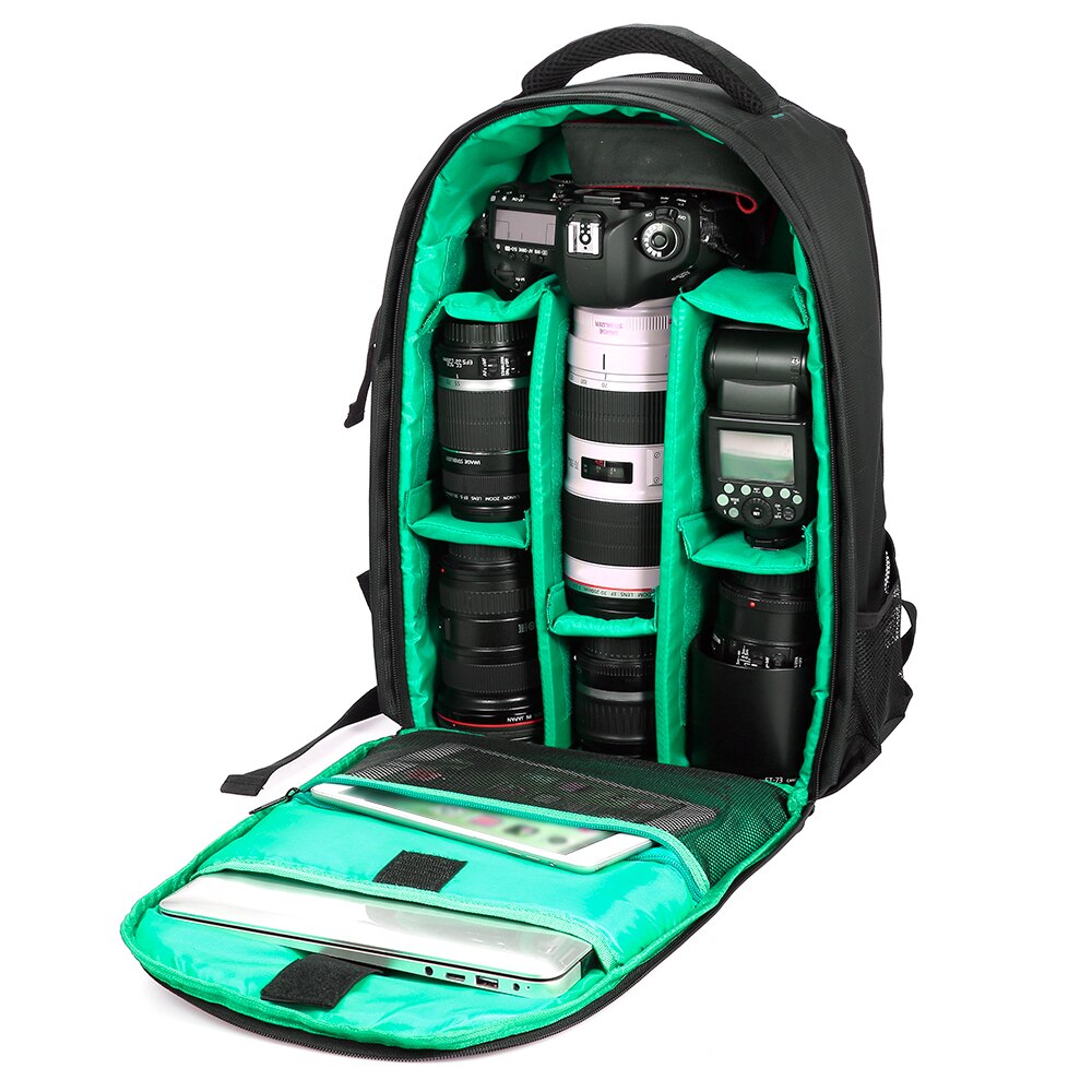 Andoer Outdoor Wear-resisting DSLR Camera Bag Video Backpack Water-resistant Multi-functional Breathable Photograph Camera Bags