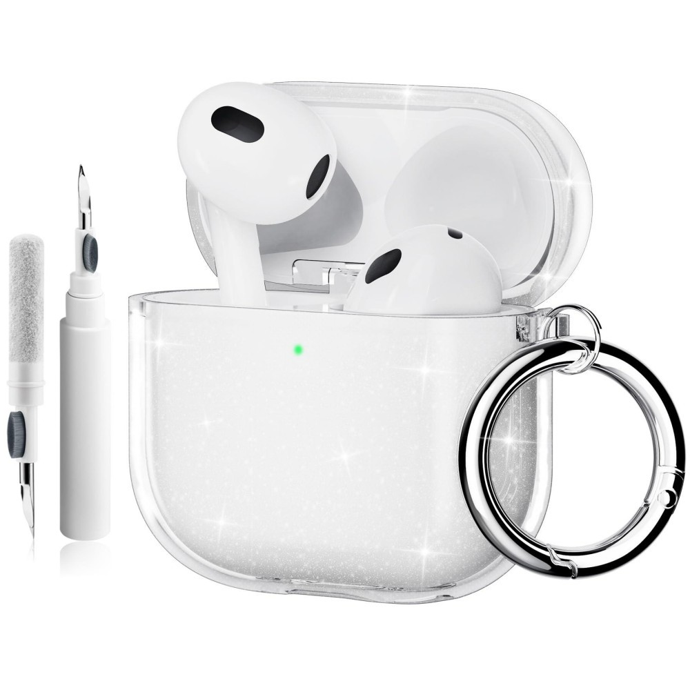 Etui til airpods 4 med magsafe magnetisk automatisk lås med telefonstativ beskyttelsesdeksel med rengjøringssett etui til airpods 4: Korall