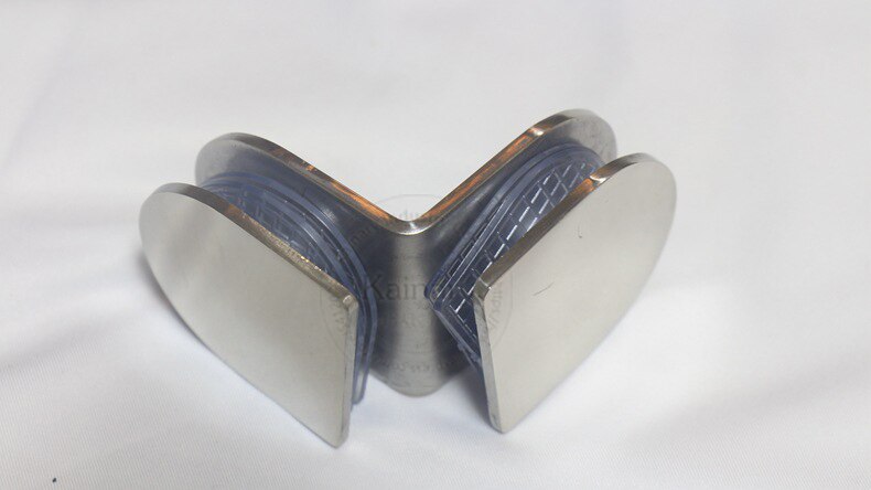 bathroom glass clip brushed stainless steel glass holder, glass connector, precisely casted glass clamp 180 degree