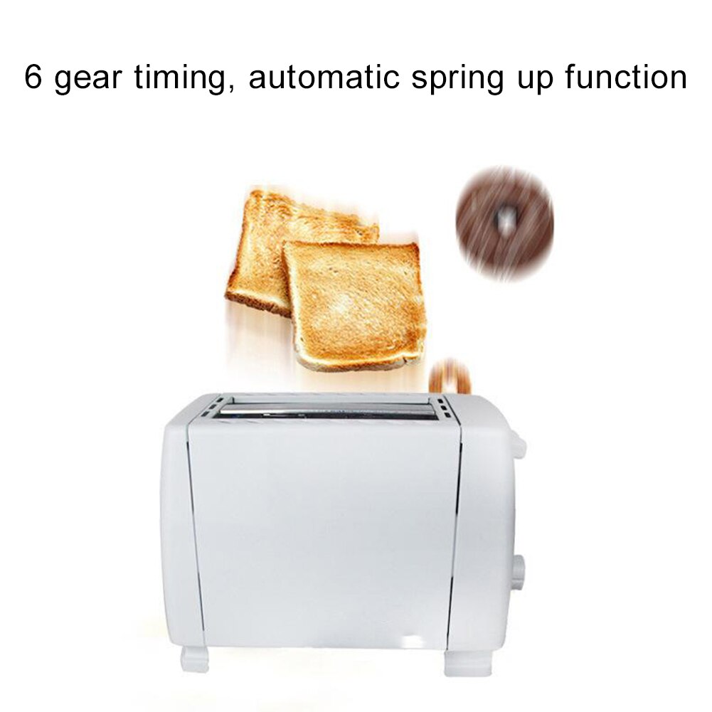 Non-stick Home Breakfast Wide Slot 2 Slices Bread Maker Automatic Quick Toaster
