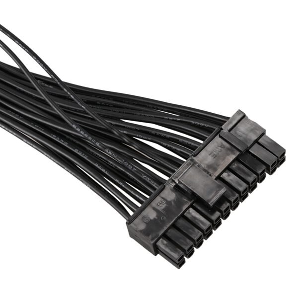 Atx mining 30cm 24 pin dual psu voeding verlengkabel voor computer adapter kabel connector voor mining 24 pin 20+4 pin