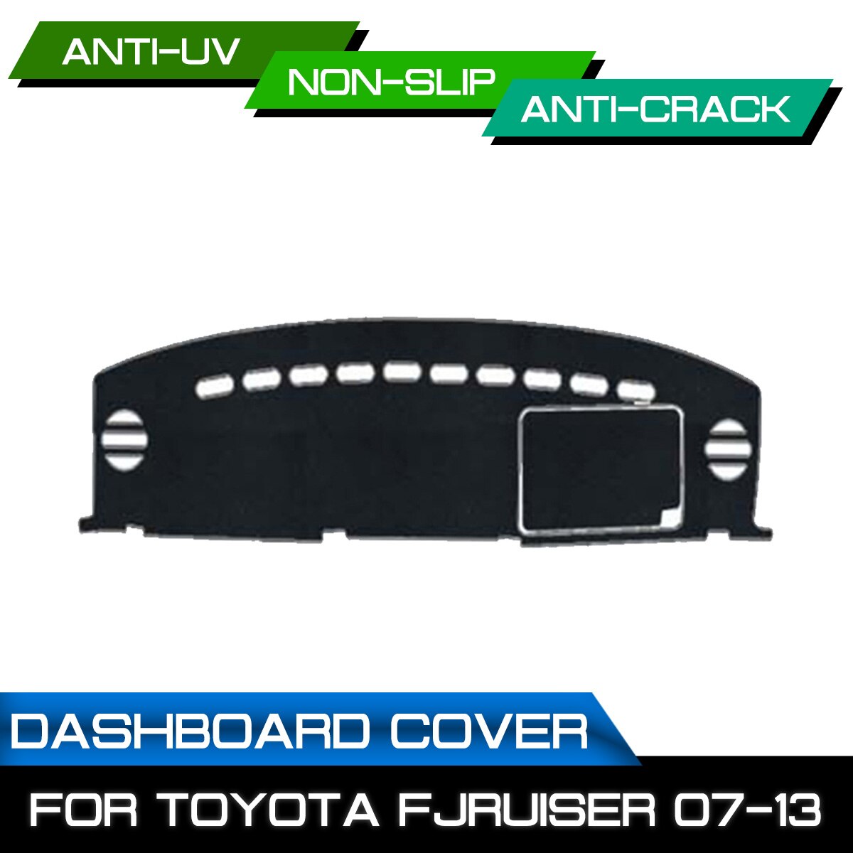 Auto Dashboard Mat Anti-Vuile Antislip Voor Toyota Fj Cruiser 2007 dash Cover Mat Uv-bescherming Schaduw