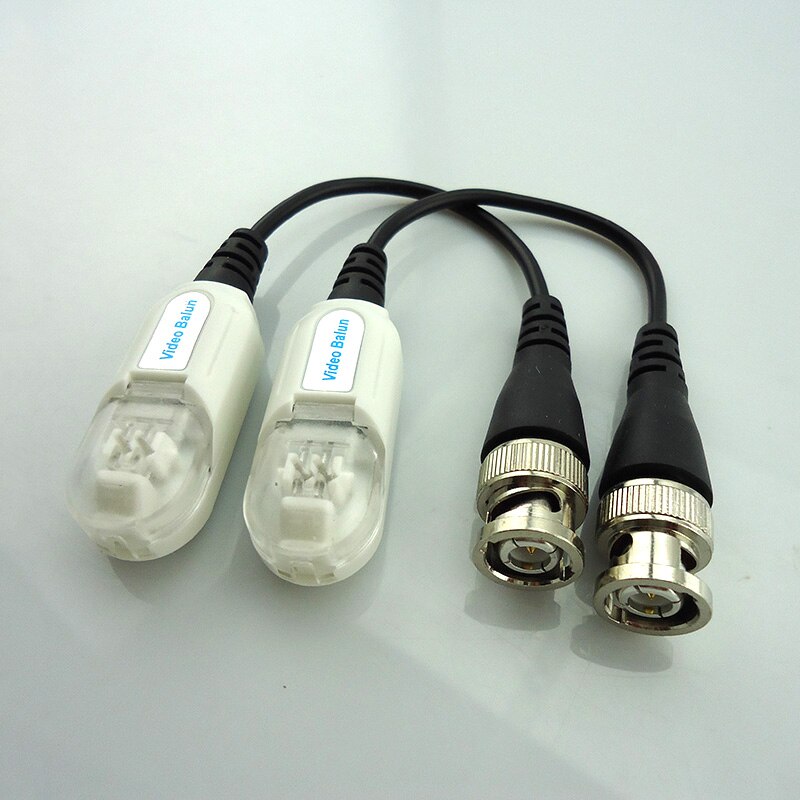 SSICON 10Pair 20Pieces CCTV Video Balun Twisted Passive Video Transceiver CCTV Passive BNC Video Balun to UTP Connector